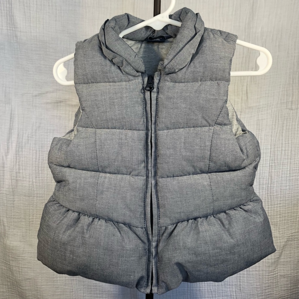 18-24m Girl’s gray Puffer Vest from The Gap